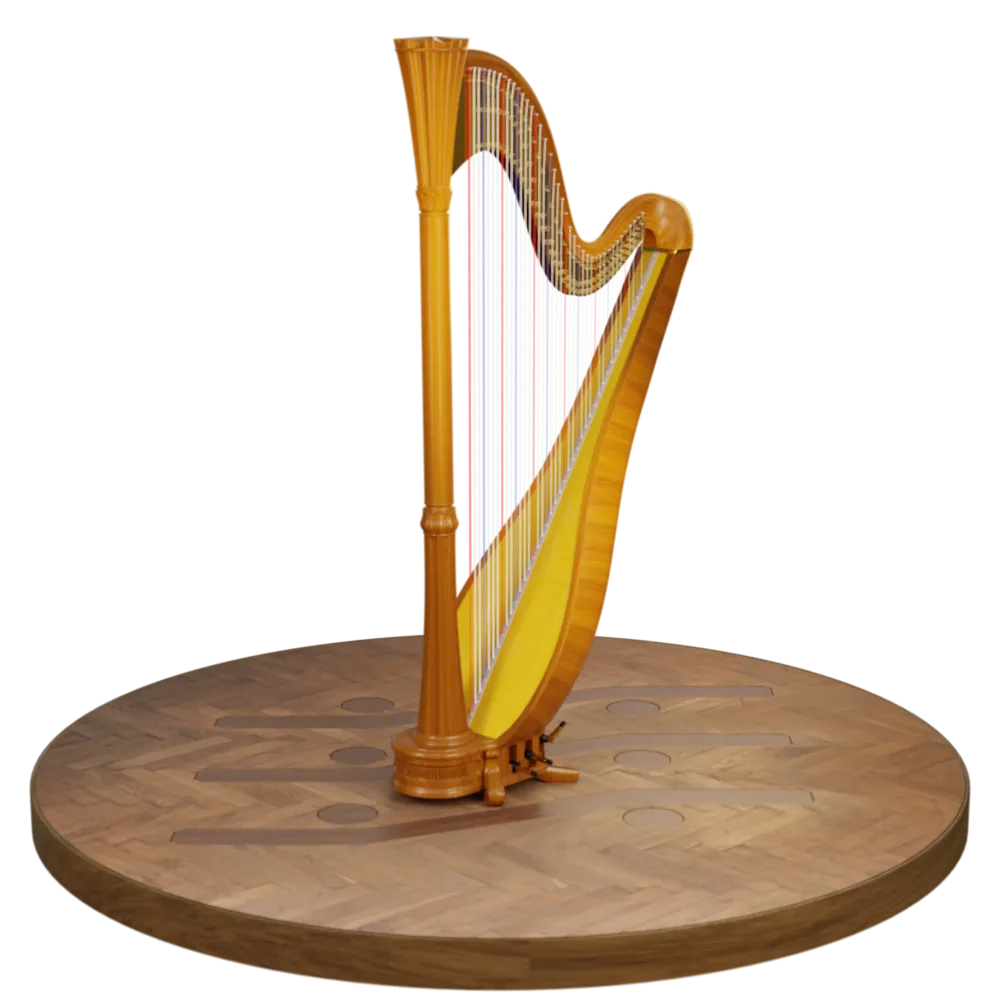 Concert harp